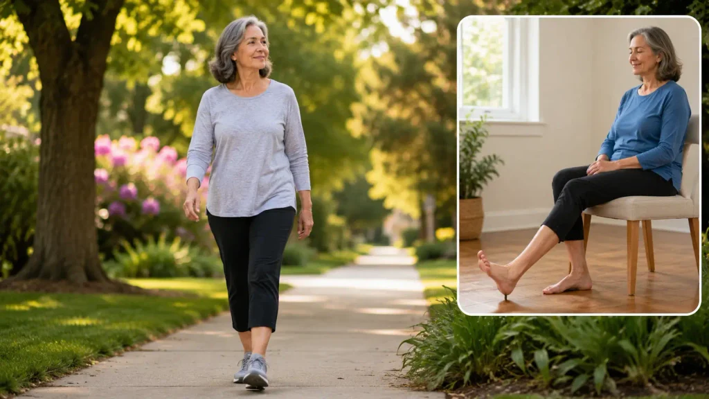 natural lymphatic drainage through walking and movement